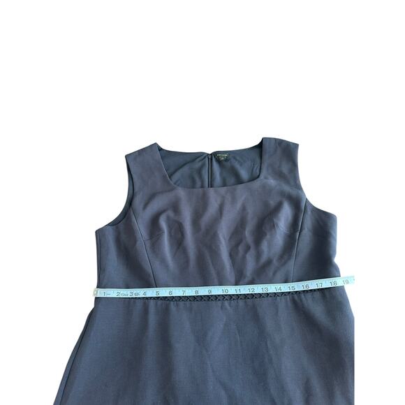 Ann Taylor Dress Navy Blue Plus Sleeveless‎ Office Work Career Business Size 16 - Picture 11 of 12